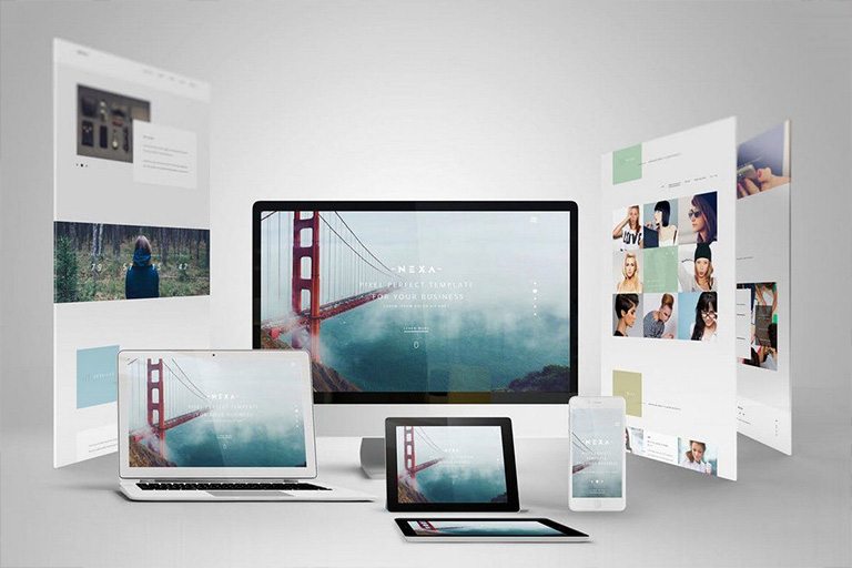 Responsive Website auf mehreren Geräten